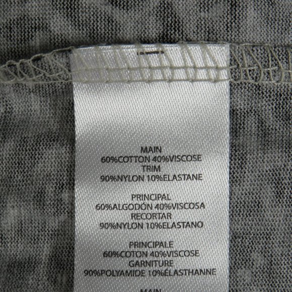 Avenue Plus Size 26-28 Gray Black Leopard Print Pajama Pants Lace Trim - Picture 7 of 7